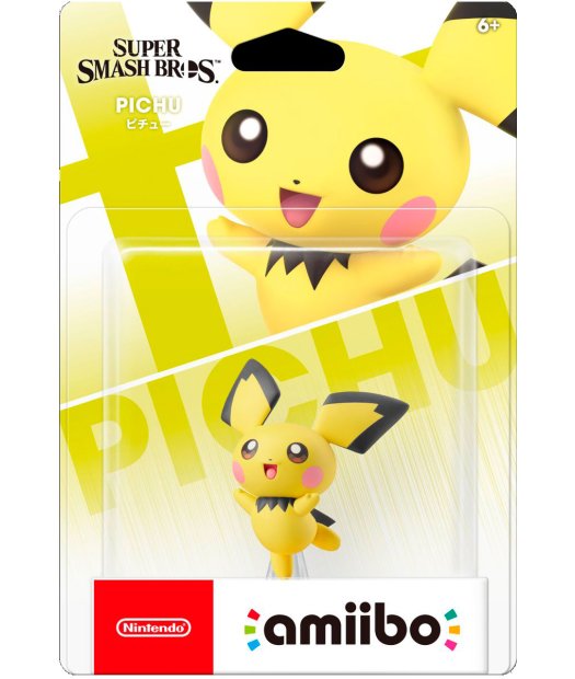 figura amiibo pichu (super smash bros)