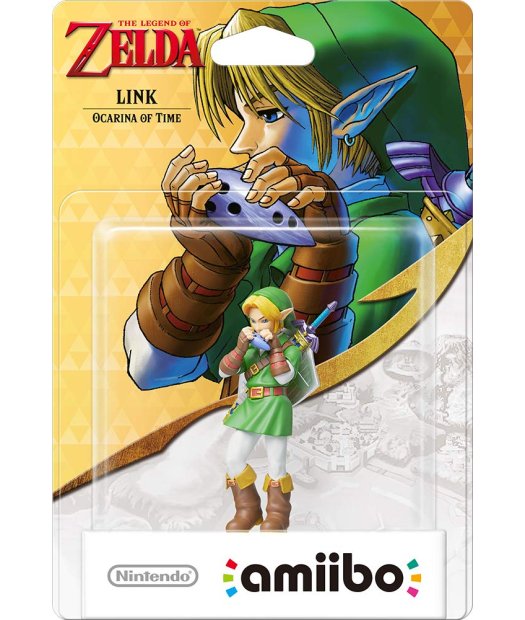 figura amiibo link ocarina of time (colec. zelda)