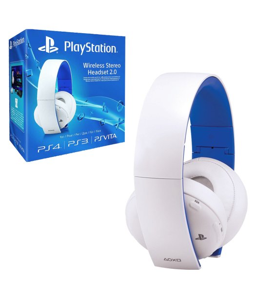 auriculares wireless 2.0 sony ps4-ps3-vita blanco