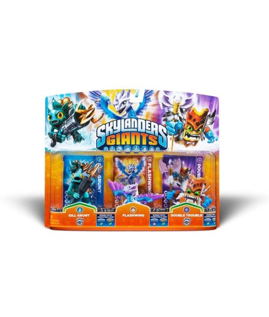 skylanders pack 3 (gill grunt+flashwing+double tr)