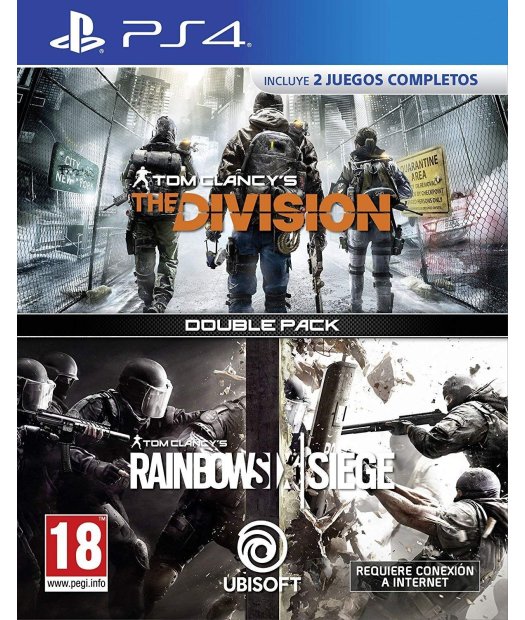 ps4 tom clancys the division + rainbow six siege