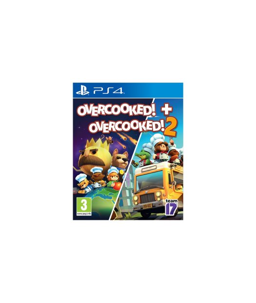 ps4 overcooked! + overcooked! 2