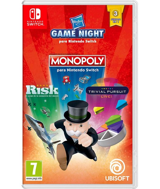 switch hasbro game monopoly+risk+trivial (promo)