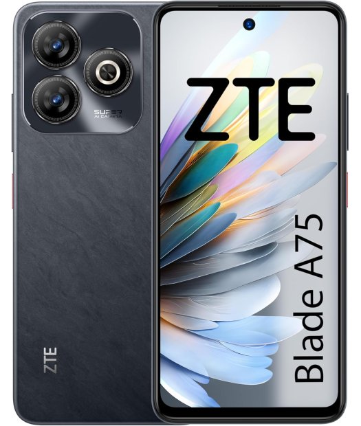 smartphone 6,6\" zte blade a75 256+4 gb negro