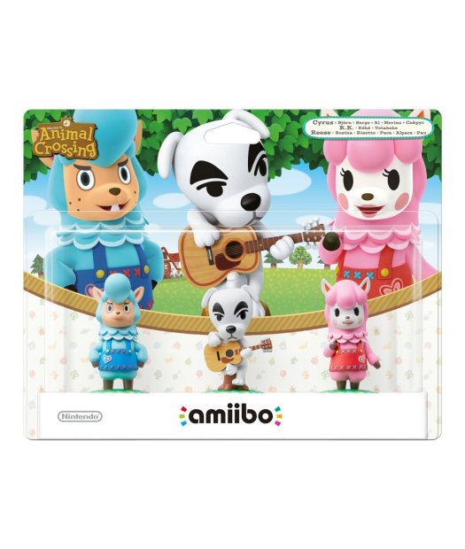 pack 3 figuras amiibo animal crossing