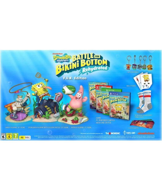 ps4 bob esponja: battle for bikini - f.u.n. editio