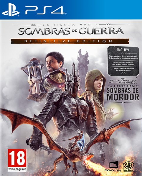 ps4 sombras de guerra definitive edition