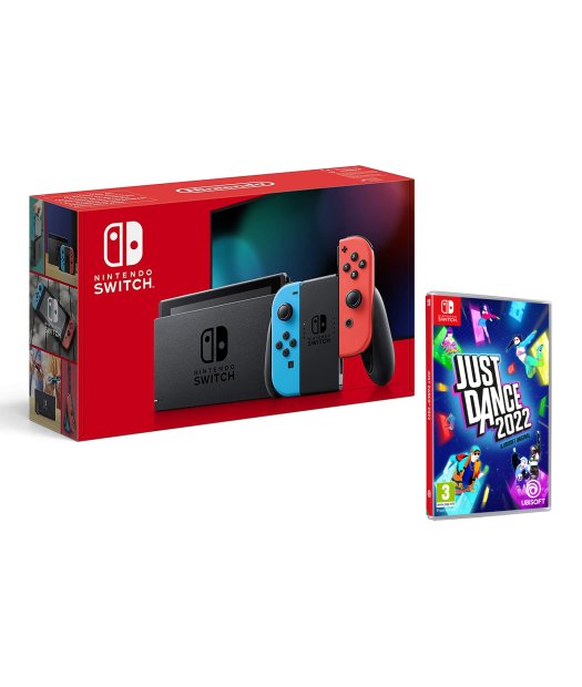 consola nintendo switch azul/rojo+ just dance 2022