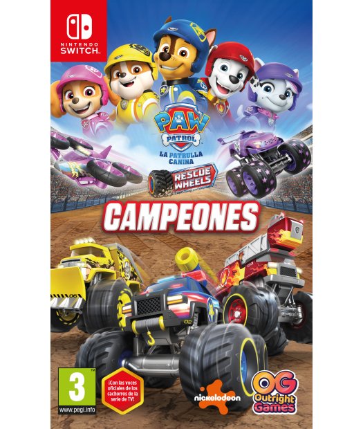 switch paw patrol: rescue wheels campeones