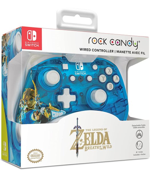 mando con cable rock candy zelda switch