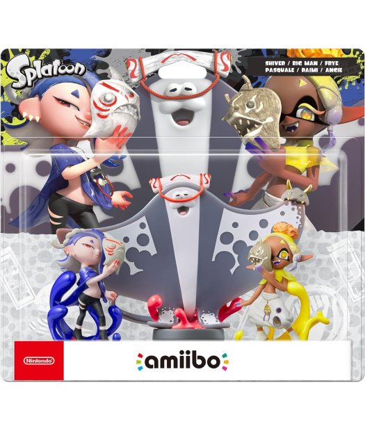 pack 3 amiibo shiver-brye-big man (splatoon)