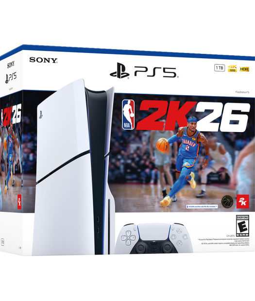 consola ps5 slim lector + nba 2k26 (codigo)