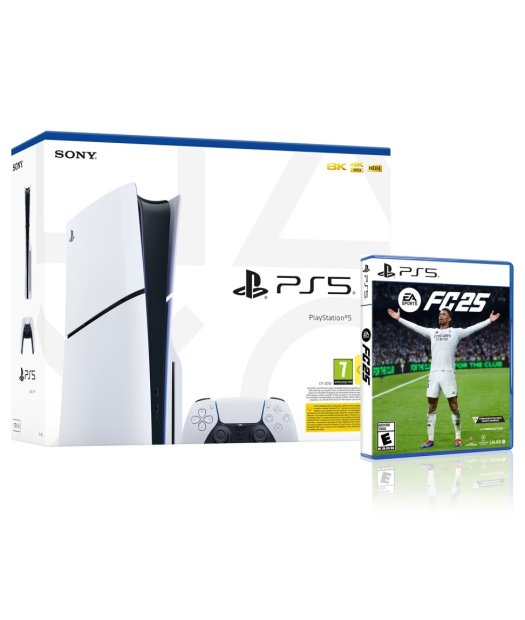 consola ps5 slim lector + ea sports fc 25 promo