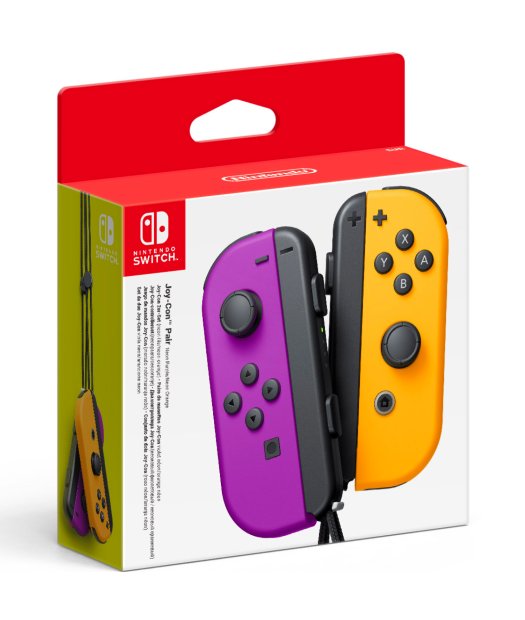 mandos joycon (set izq.-dcha) lila naranja switch