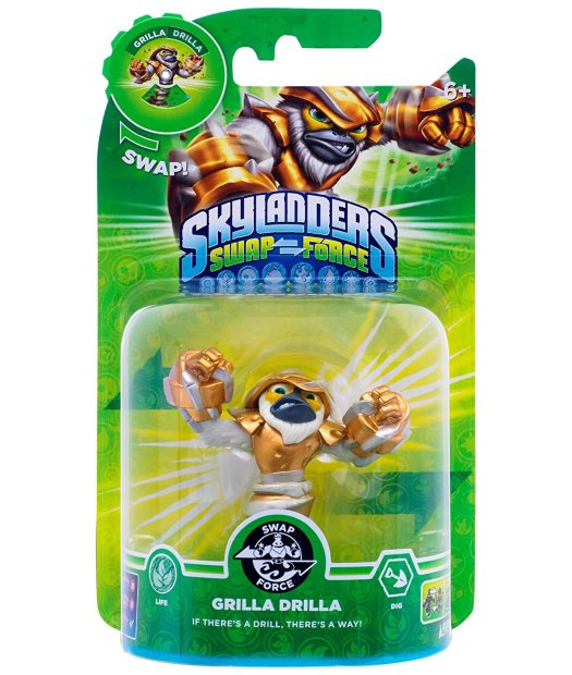 figura skylanders swap force grilla drilla