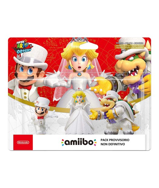 pack figuras amiibo mario - peach - bowser