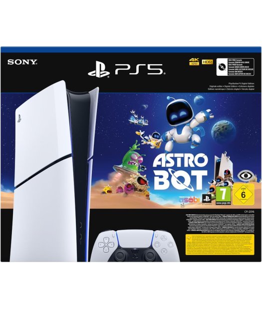 consola ps5 slim digital + astrobot