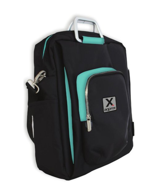mochila de portatil 15.6\" approx negro/azul