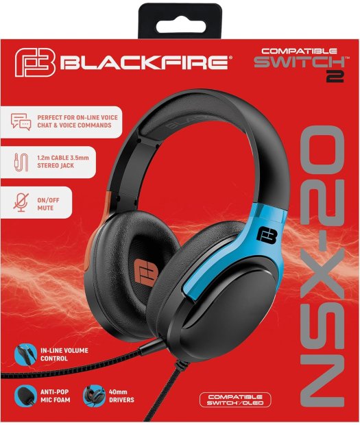 auriculares blackfire nsx-20 nintendo switch 2