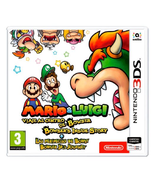 n3ds mario & luigi viaje centro bowser+peripecias